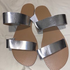 Charlotte Russe silver sandals
